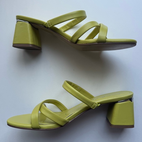 Calvin Klein Lime Green Sandals - Picture 2 of 7